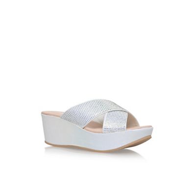 Silver 'Saira' high heel sandals